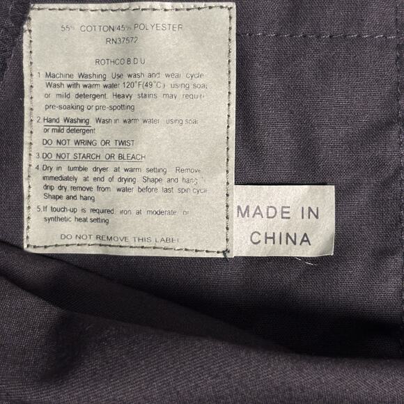 Rothco Cargo Pants Mens XL Black BDU Tactical Military Workwear Security Outdoor - Picture 9 of 16